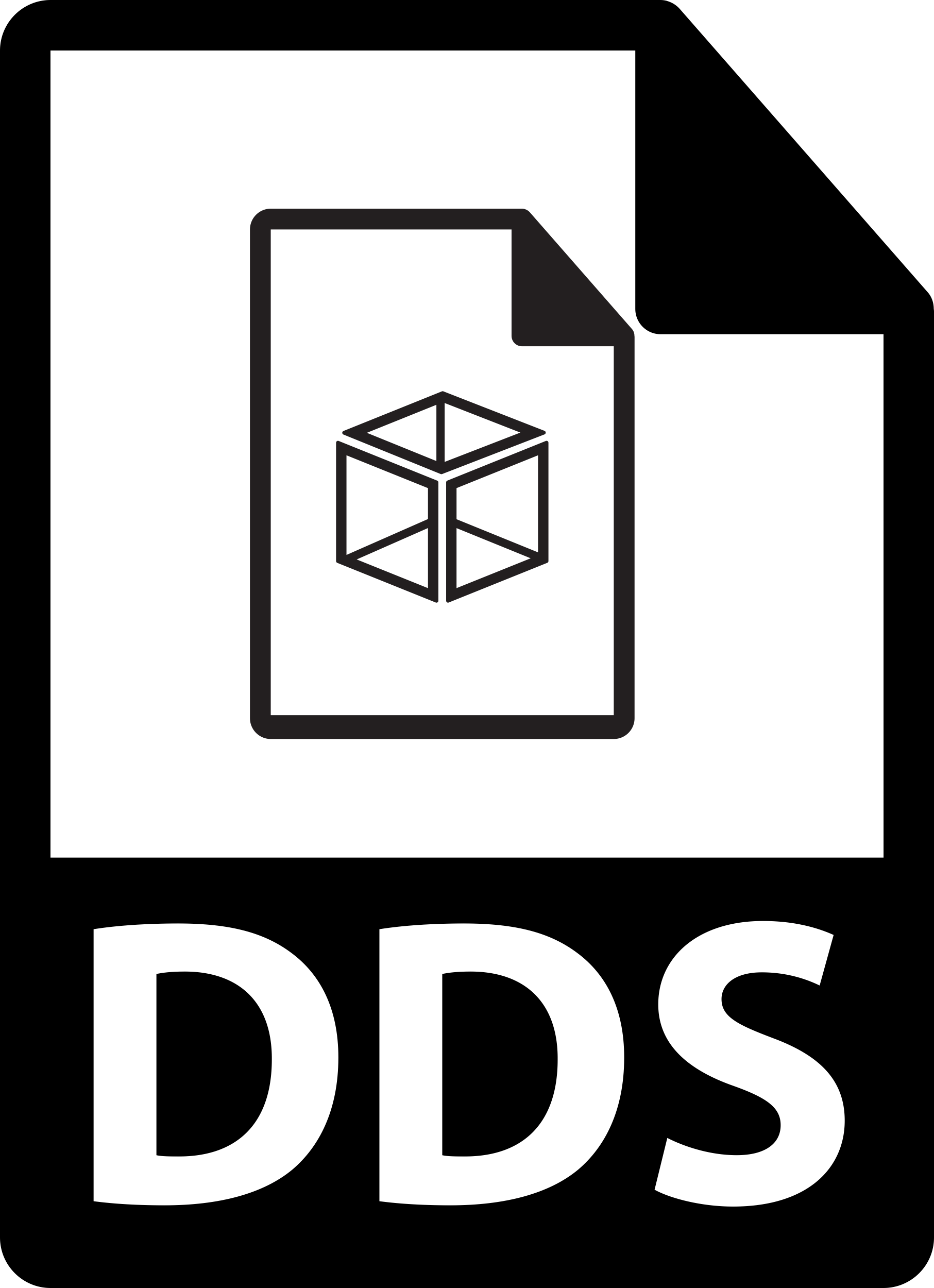 Dds File Format Symbol Outline Icon Svg Set Free Vectors